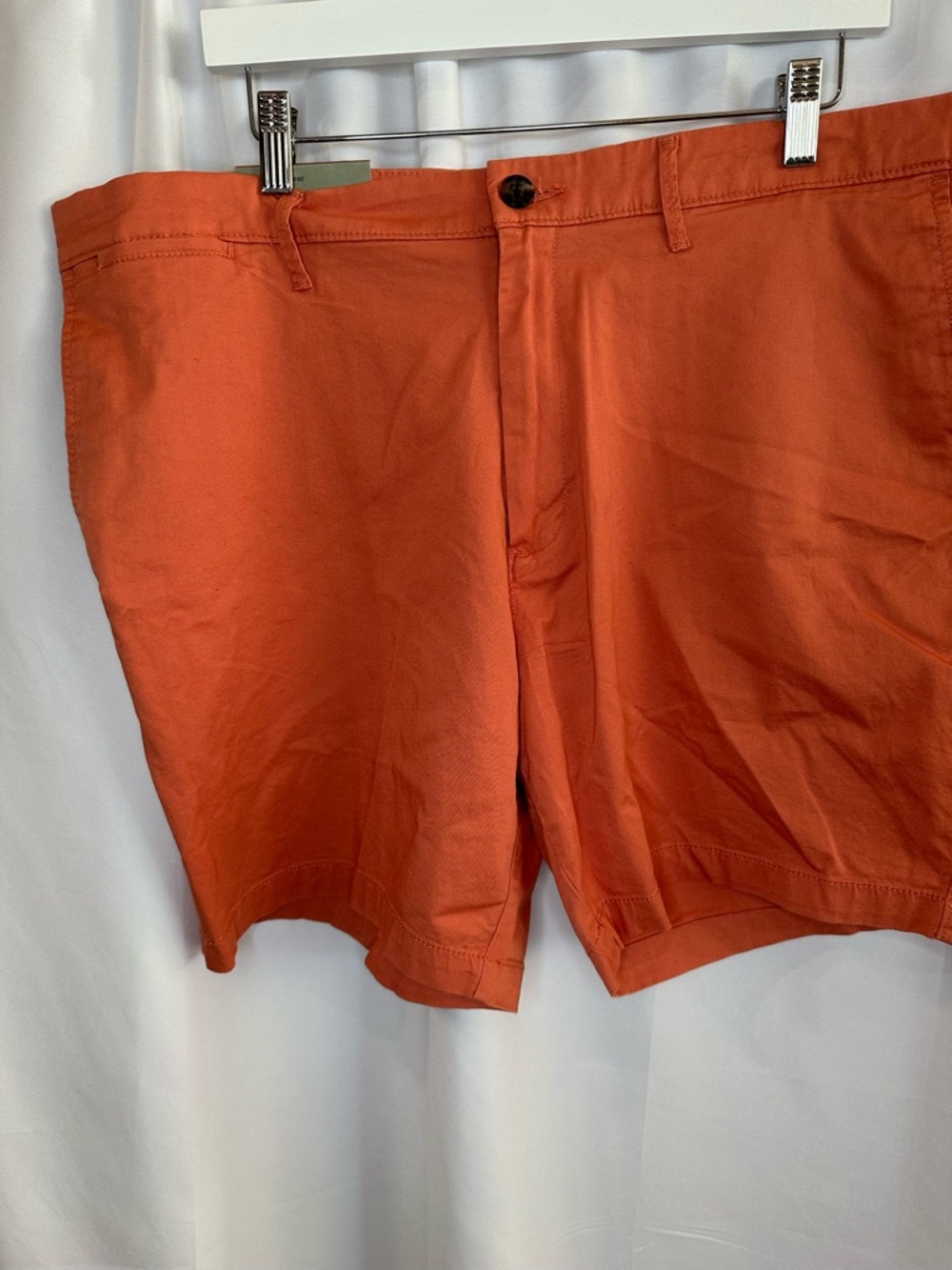Source Unknown Orange Flat-Front Men's Shorts